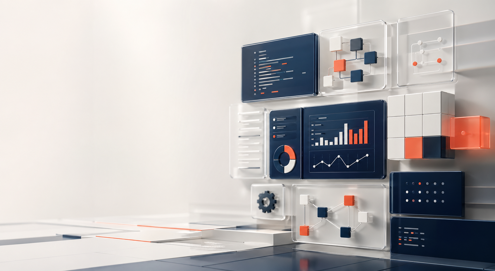 Modular interface with dashboards, automations and business applications
